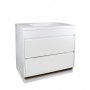 Qubist Matte White Free Standing 900 Vanity Cabinet Only